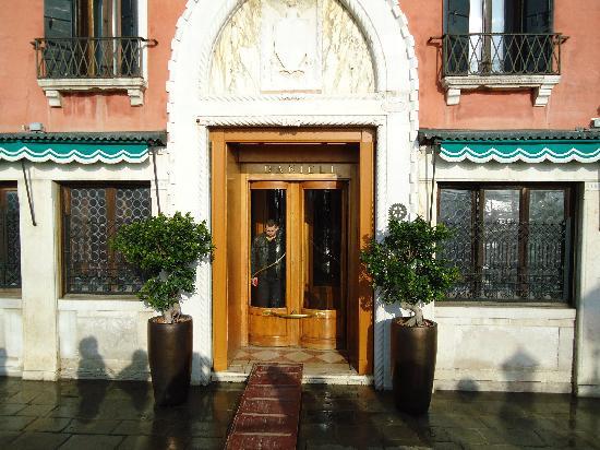 Waterfront entrance of Hotel Danieli on Riva degli Schiavoni